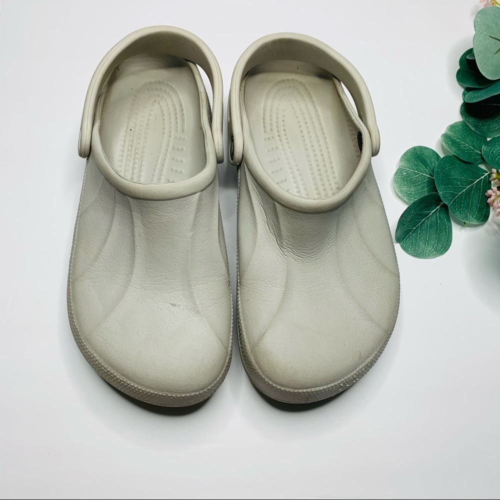 Crocs Slip On Light Grey Sandals Shoes